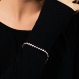 Classic Solitaire Tennis Bracelet In Rose Gold