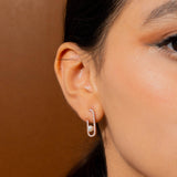 Exclusive pearl With Earrings  In Rose Gold
