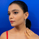 Longway to go earrings white gold