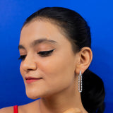 Longway to go earrings white gold