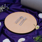 Longway to go earrings white gold