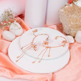 Turn all day Ear cuffs with Droplets rose gold (11A)