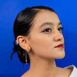 Turn all day Ear cuffs with Droplets rose gold (11A)