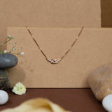 Holding on to you rose gold pendant with chain