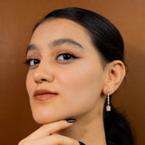 Bugget drops rose gold earrings