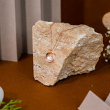 Sea Shell MOP Pendant Chain in Rose Gold