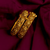 Deep Nakas Multi Colour With Peacock Kundan 24 kt Gold Plated Bangles