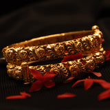 Deep Nakas Peacock 24kt Gold Plated Bangles