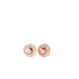 MOP Floral studs in Rose Gold