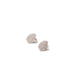 Clamp studs in White Gold