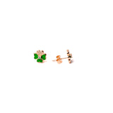 CZ Floral studs in Rose Gold
