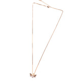 Diamond bee pendant in Rose Gold