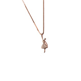 Dancing Barbie Pendant and chain in Rose Gold