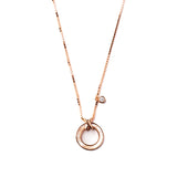 MOP Holacast Pendant and chain in Rose Gold