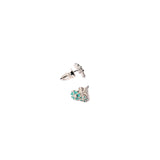 Garden of Flowers studs in White Gold
