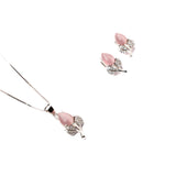 Flower Blossom earrings in White Gold
