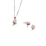 Flower Blossom earrings in White Gold