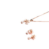 Hearts of Clover Pendant set in Rose Gold