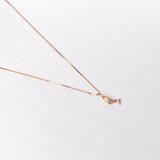 Dolphin Pendant with chain in Rose Gold