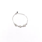 Mystic Hearts Bracelet in White Gold