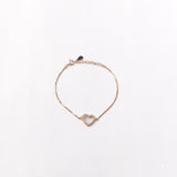 Heart Bracelet in Rose Gold