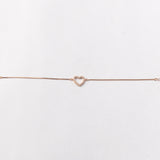 Heart Bracelet in Rose Gold