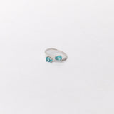 Neon Green Bypass With CZ Ring In White Gold