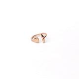 Fish Tail Ring in Rose Gold