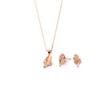 Flower Blossom earrings in Rose Gold