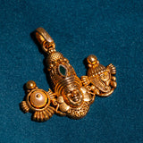 Deep Nakas Lord Venkateshwara Pendant in 24kt Gold Polish