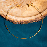 Plain Kante Necklace 24kt Gold Polish