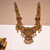 Deep Nakas Dhana Lakshmi Long Necklace 24kt Gold Polish